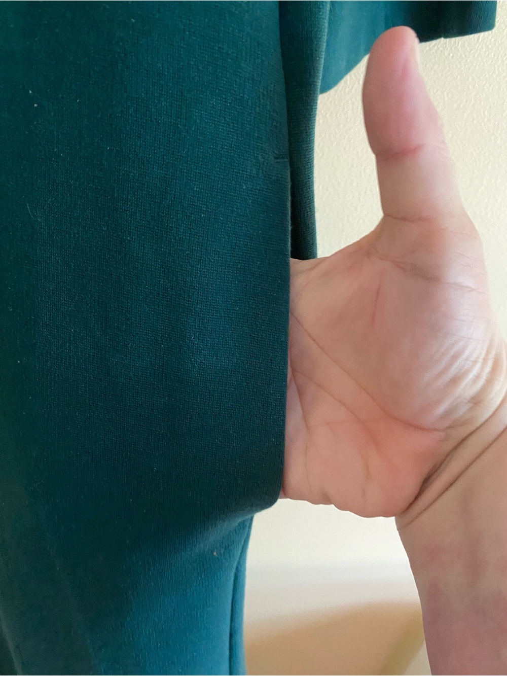 Eileen Fisher Tencel Lyocell Shift Dress Woman Large Teal Pockets 3/4 Sleeve - Picture 6 of 13
